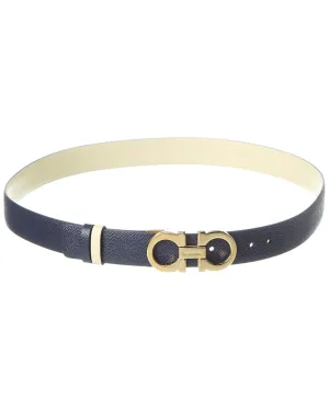 Ferragamo Gancini Reversible & Adjustable Leather Belt