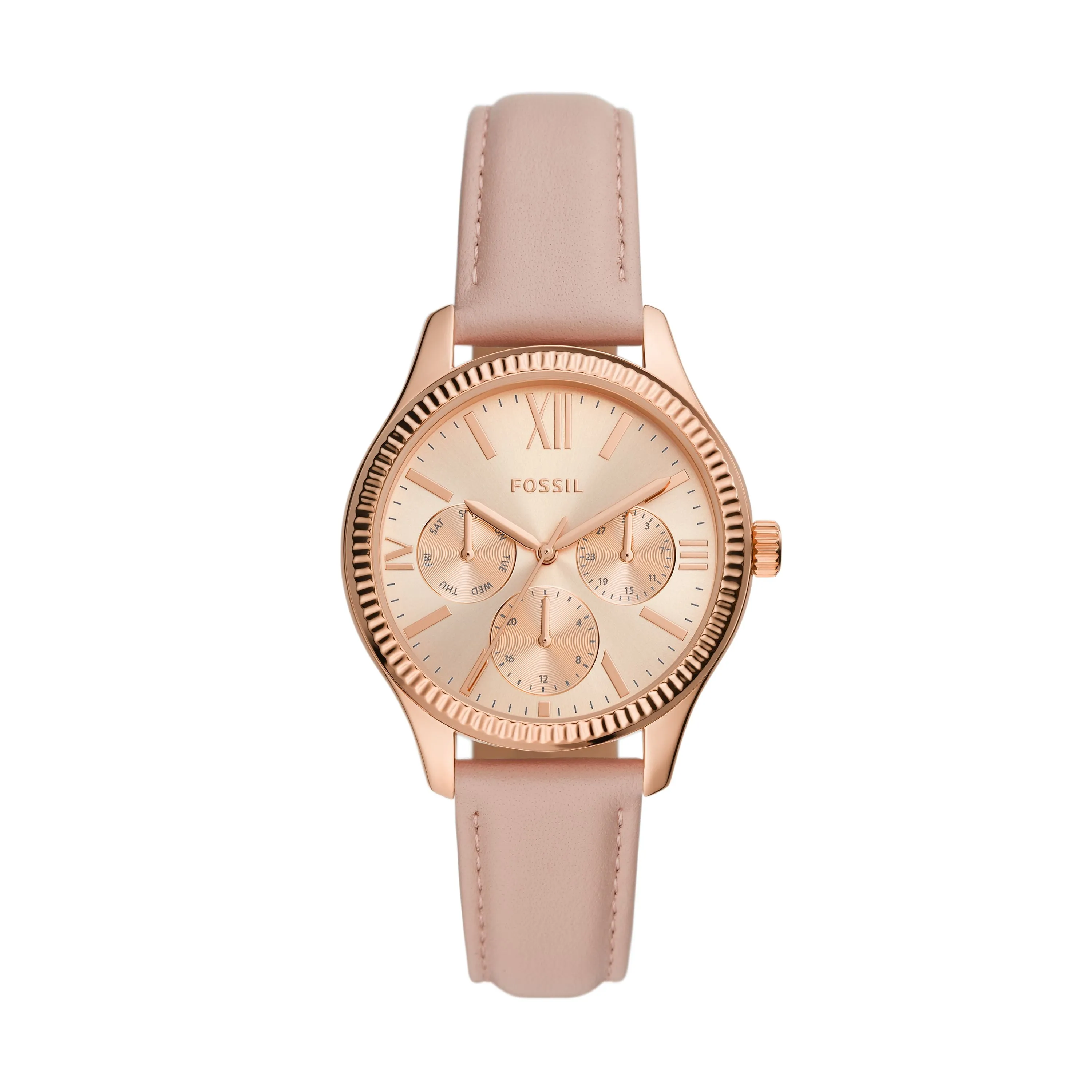 Fossil Women's Rye Multifunction, Rose Gold-Tone Alloy Watch