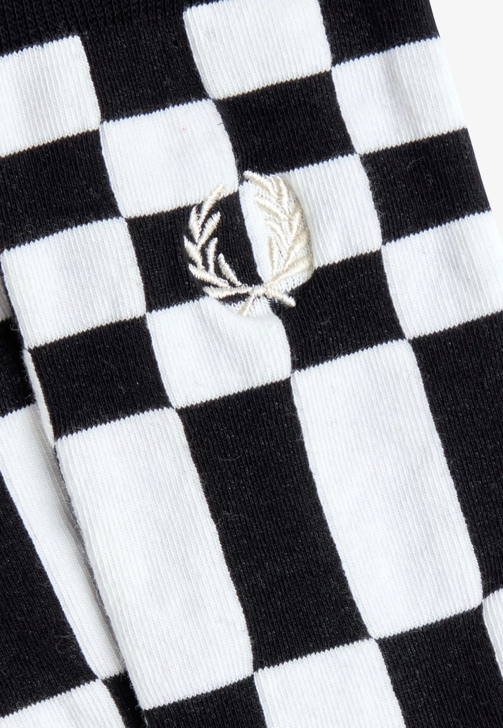 Fred Perry - Chequerboard Black - Socks