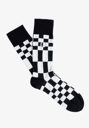 Fred Perry - Chequerboard Black - Socks