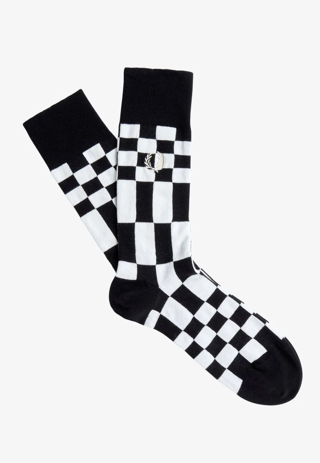 Fred Perry - Chequerboard Black - Socks
