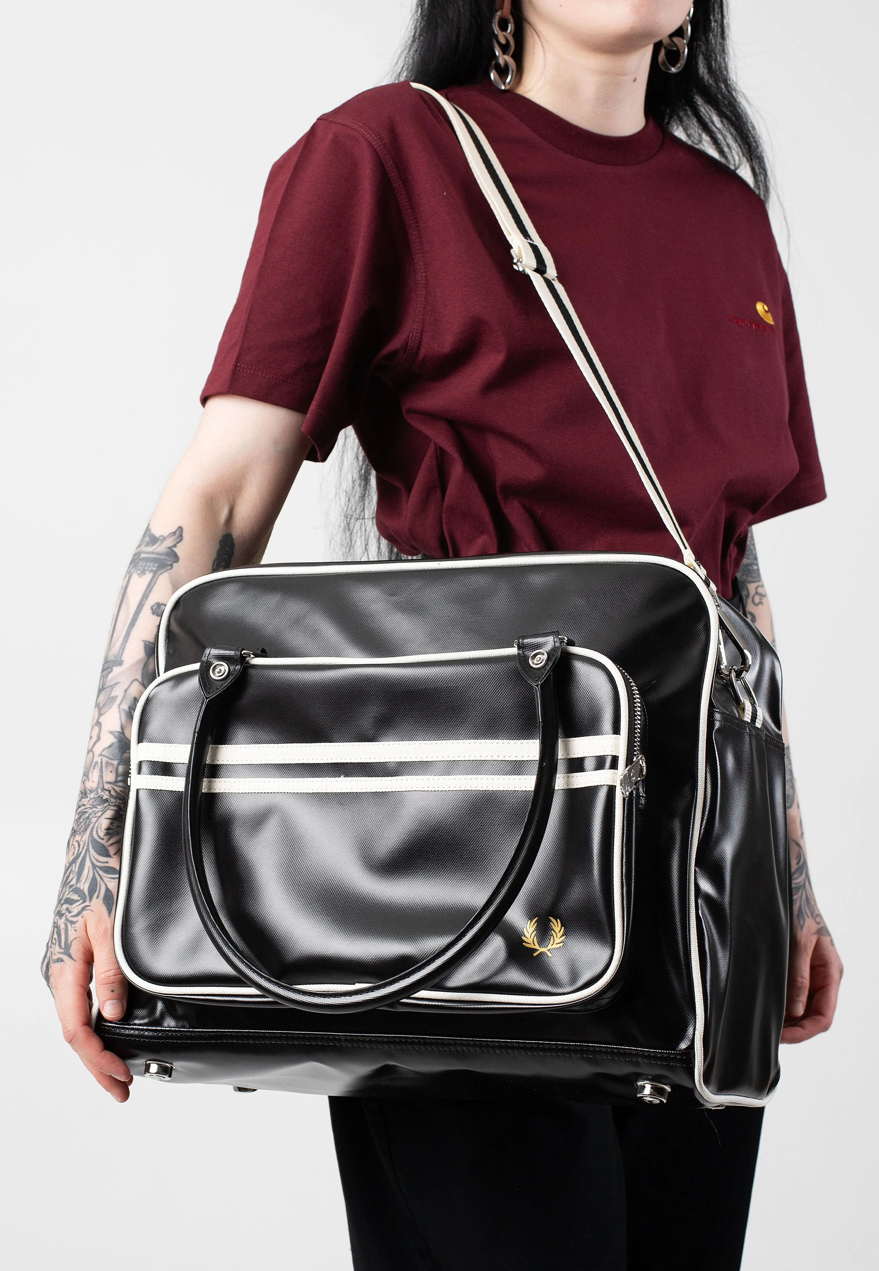 Fred Perry - Classic Holdall Black/ Ecru - Bag