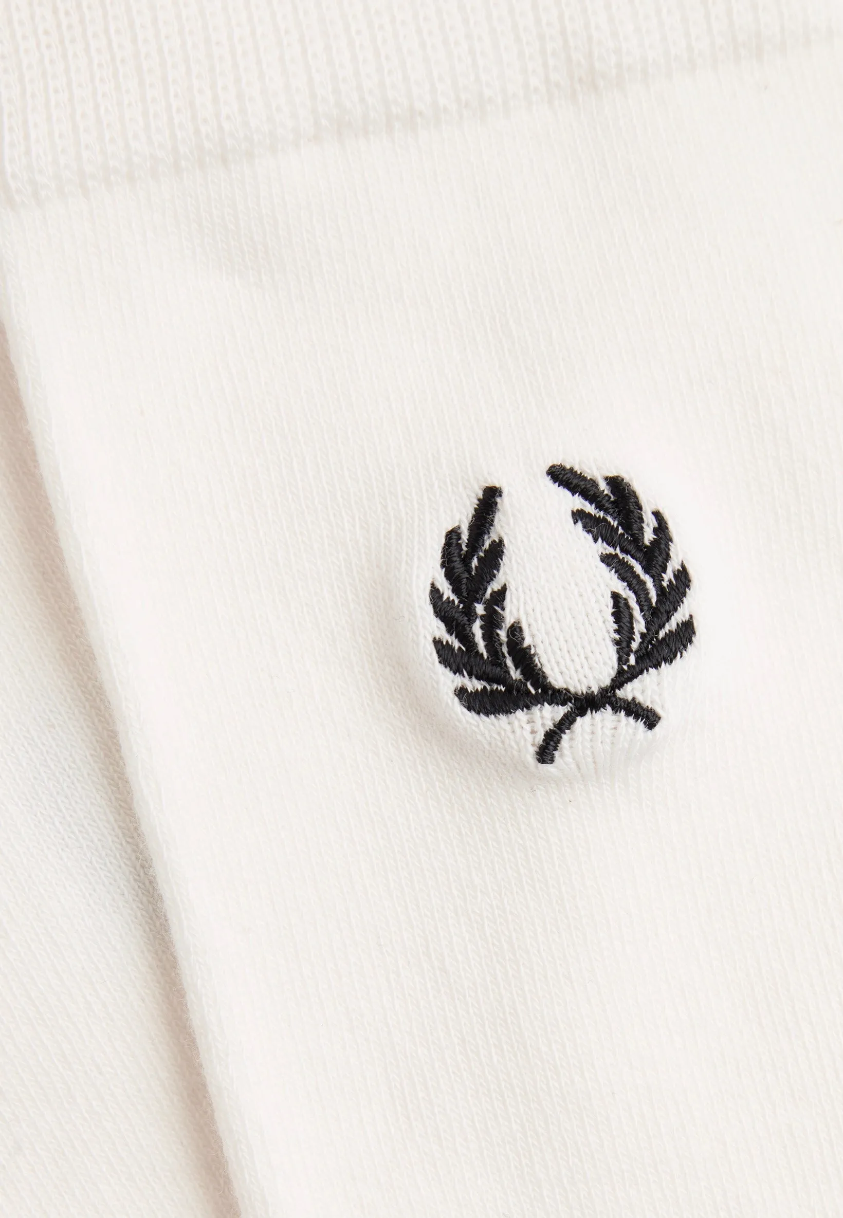 Fred Perry - Classic Laurel Wreath Snowwhite/Black - Socks