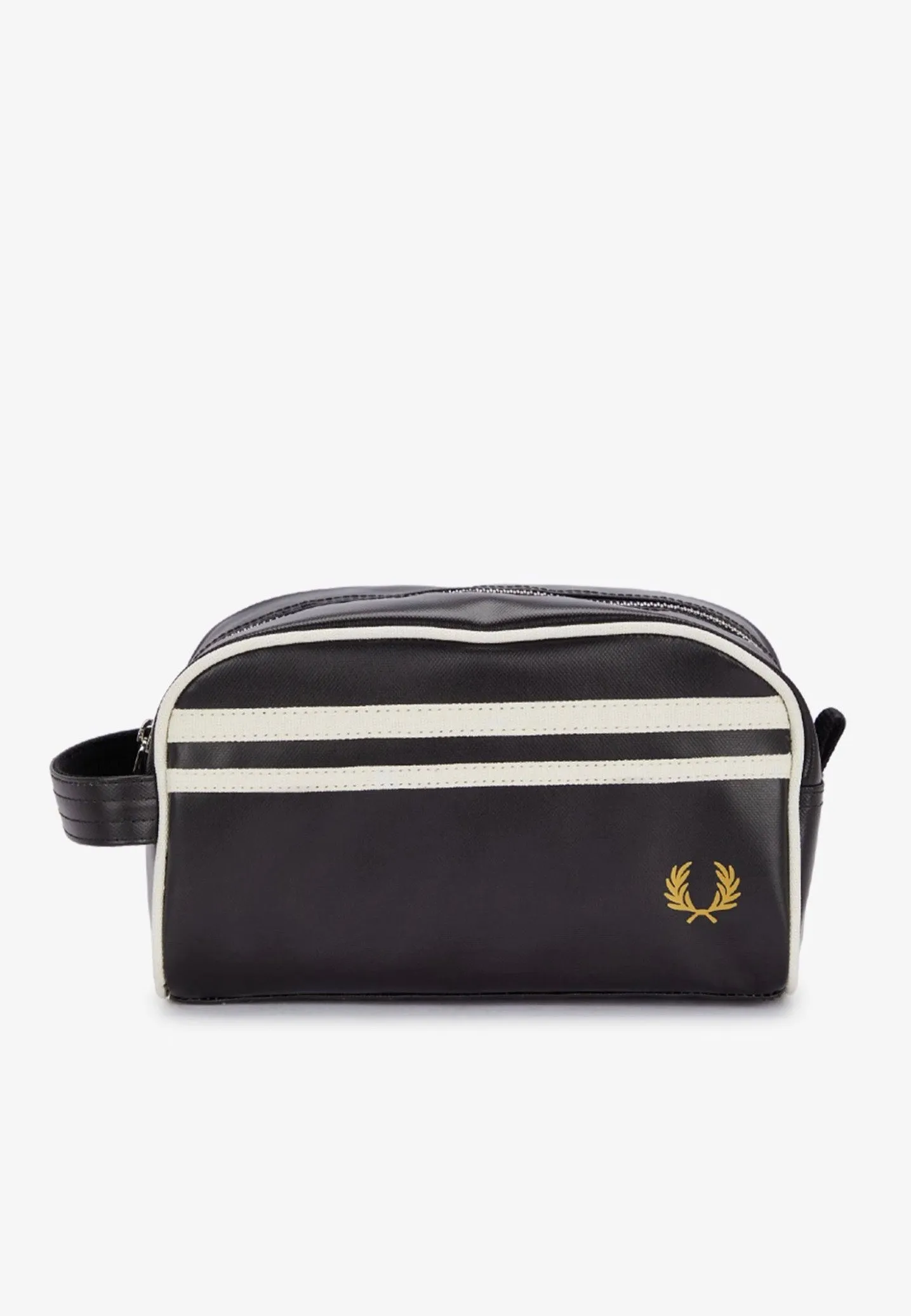 Fred Perry - Coated Polyester Black/Ecru - Washbag