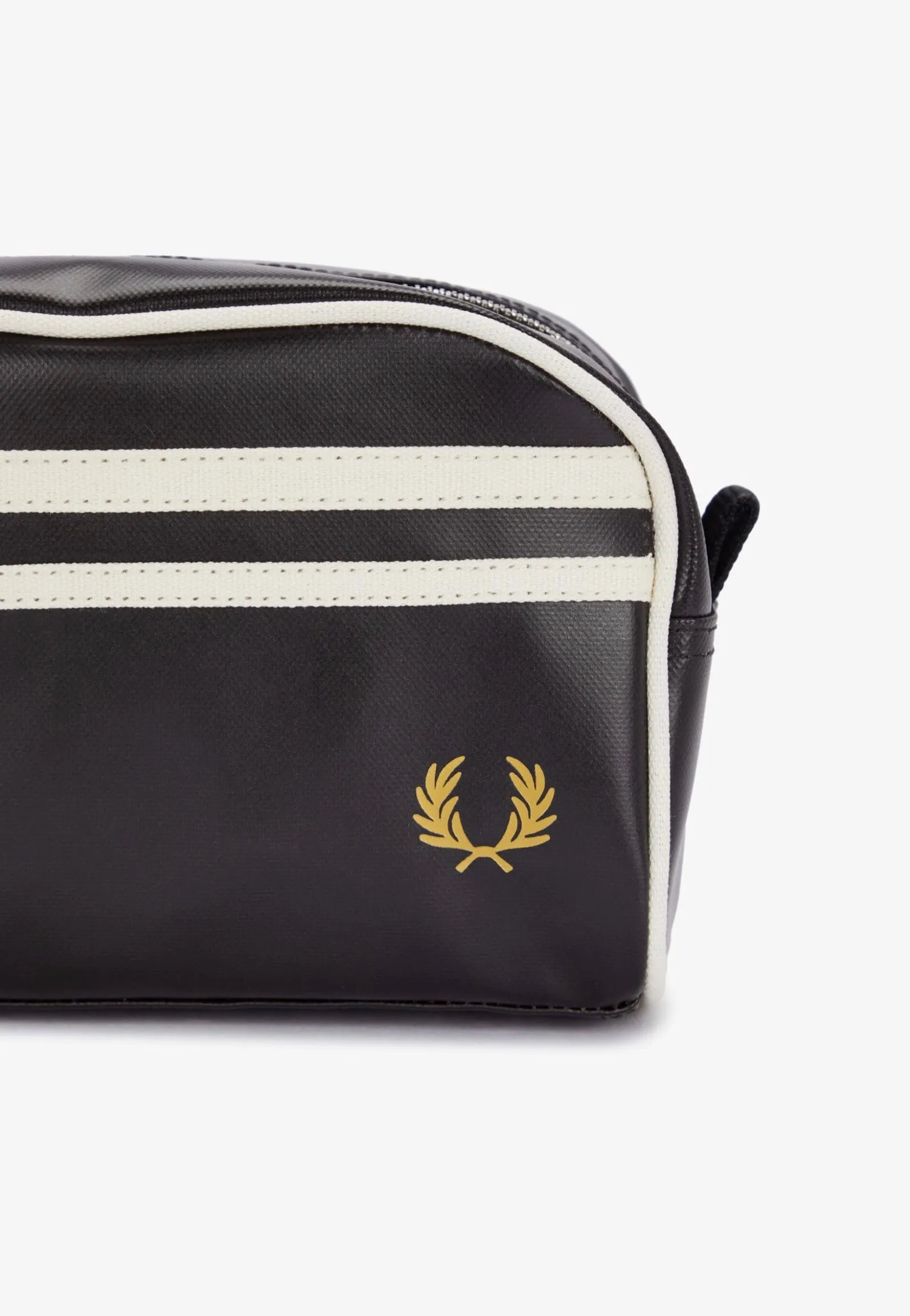 Fred Perry - Coated Polyester Black/Ecru - Washbag
