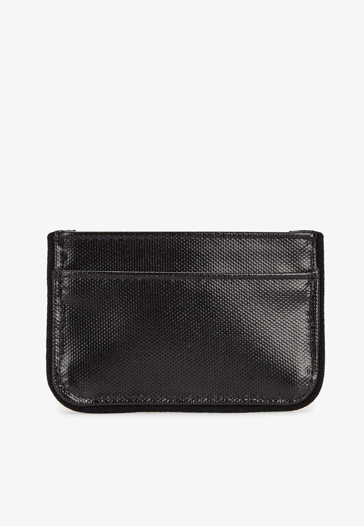 Fred Perry - Coated Polyester Black/Gold - Card Holder