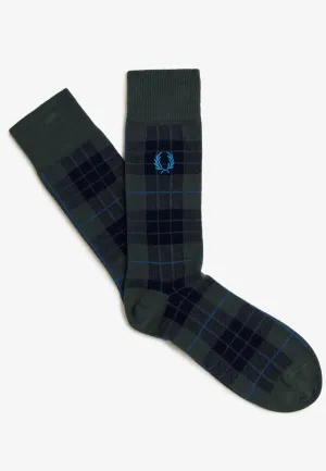 Fred Perry - Tartan Night Green - Socks