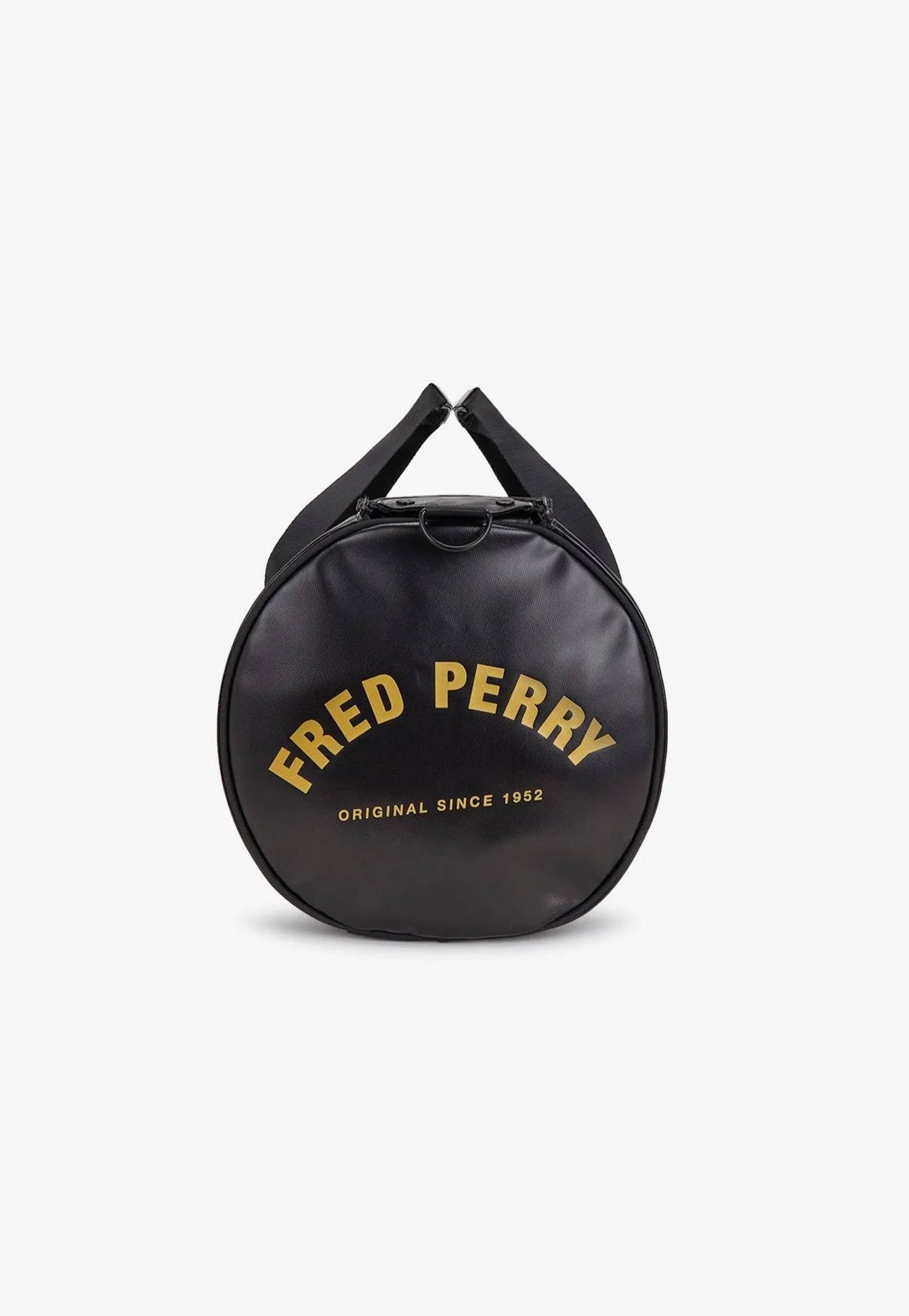 Fred Perry - Tonal Large Barrel Black/Gold - Dufflebag