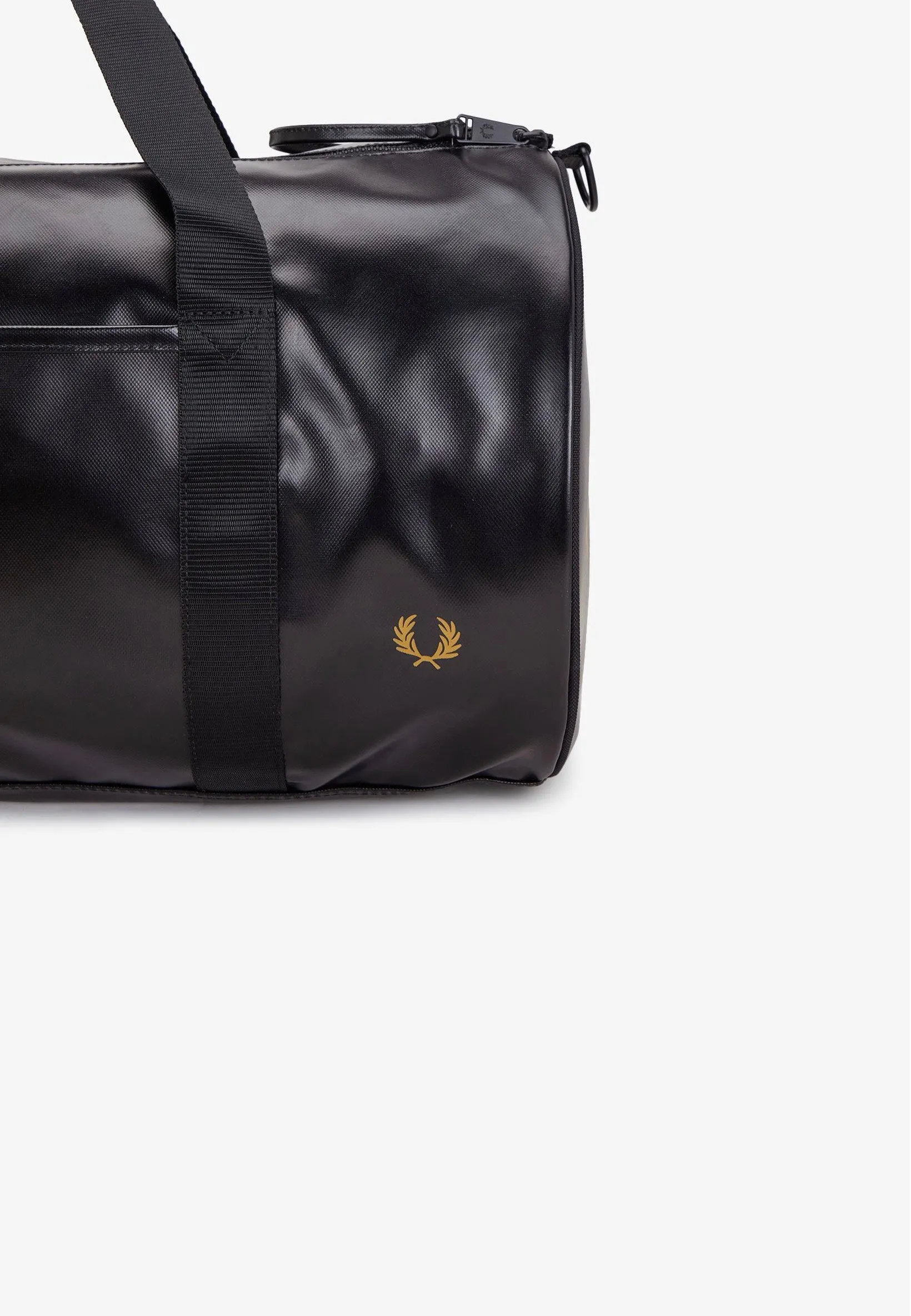 Fred Perry - Tonal Large Barrel Black/Gold - Dufflebag