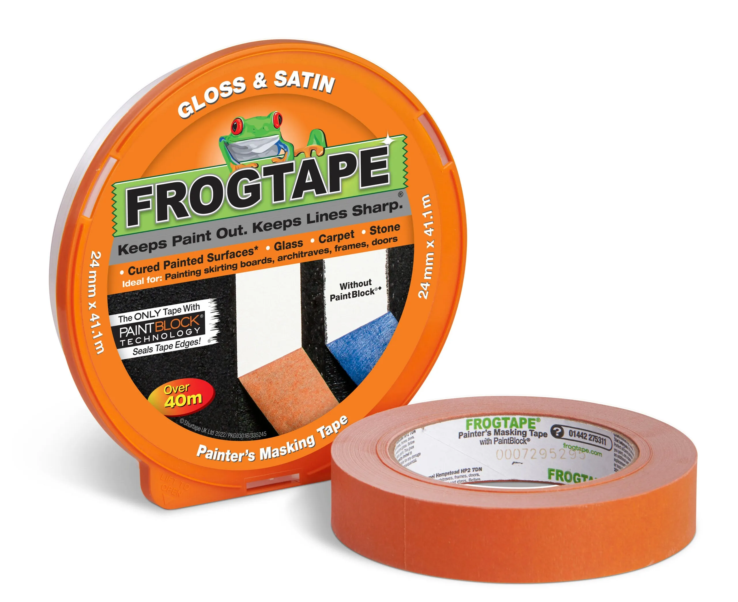 FrogTape for Gloss & Satin Painters Tape - Orange