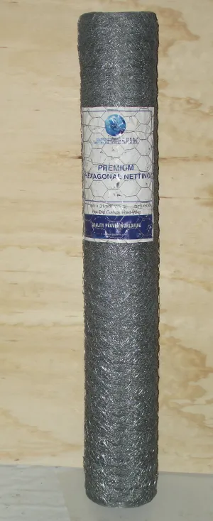 Galvanised Wire Netting 1050mm x 31mm 19g 50m