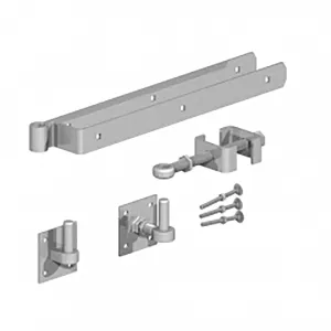 Gate Hinge Rising Set 24" Top Band Back of Posts