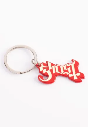Ghost - Logo Red Shadow - Keychain