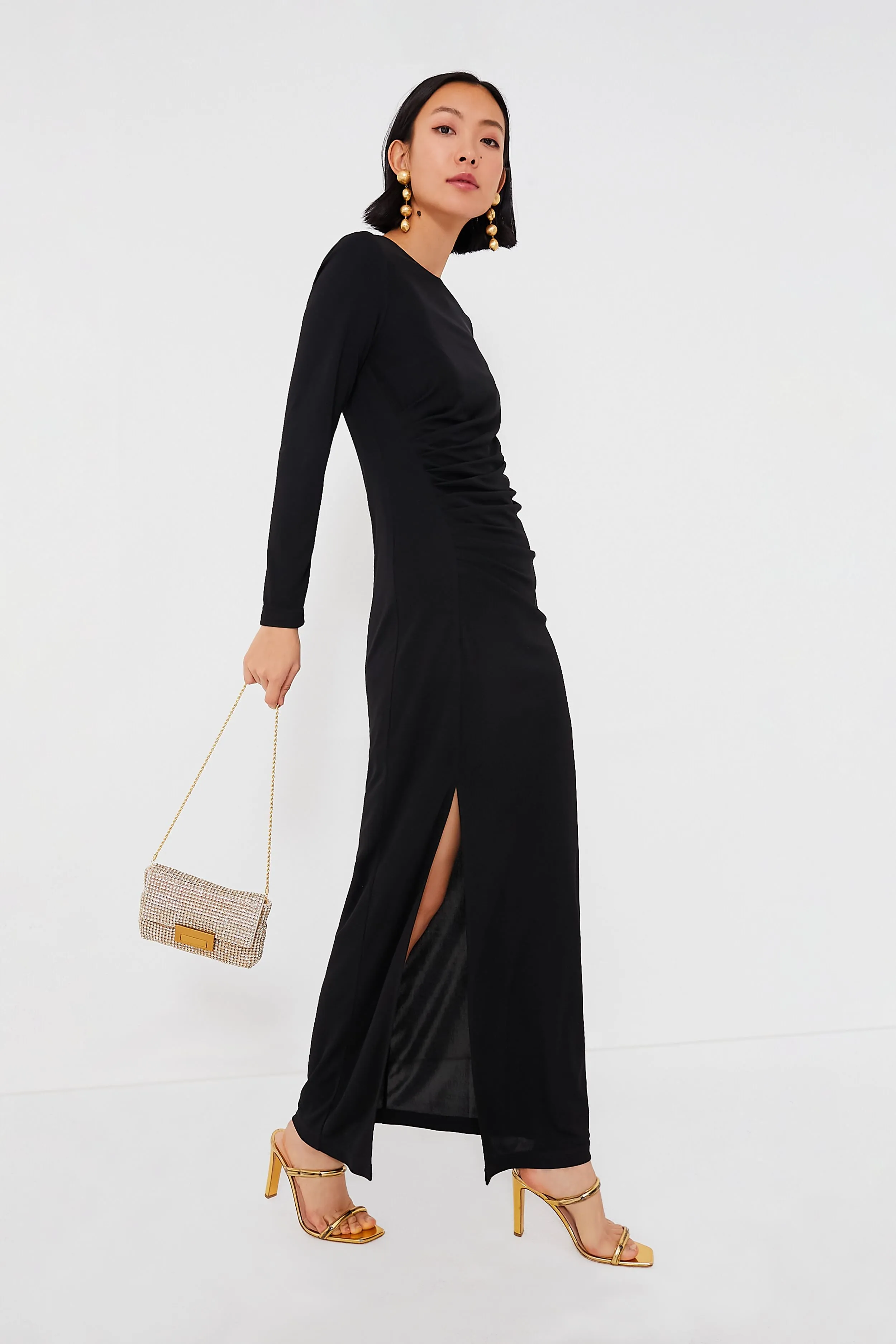 Gold Gauge Diamante June Bag