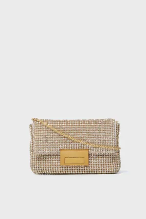 Gold Gauge Diamante June Bag