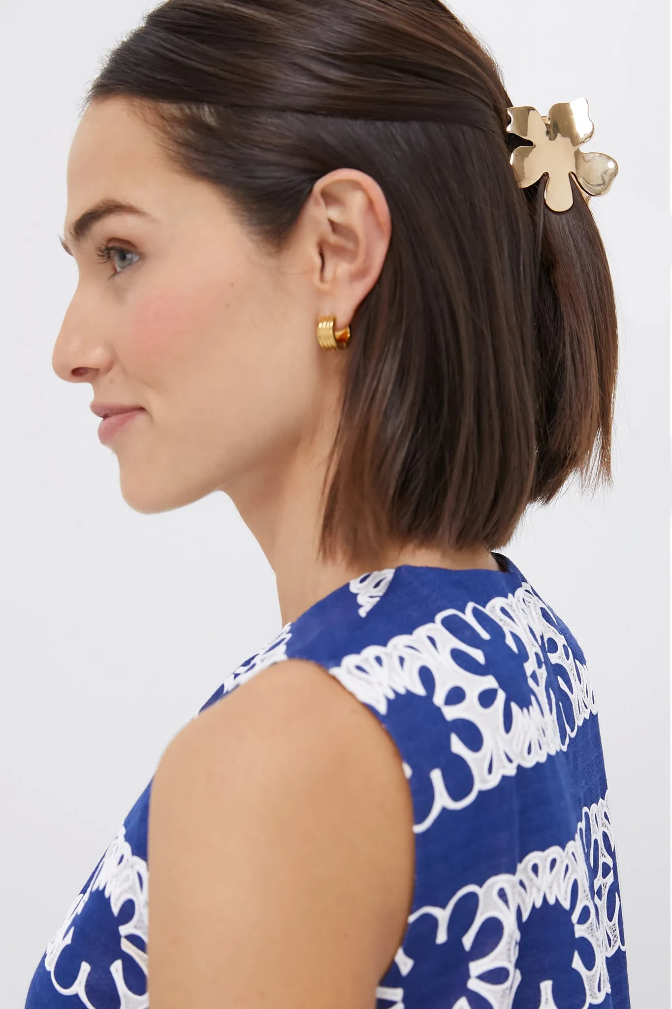 Gold Lily Claw Clip