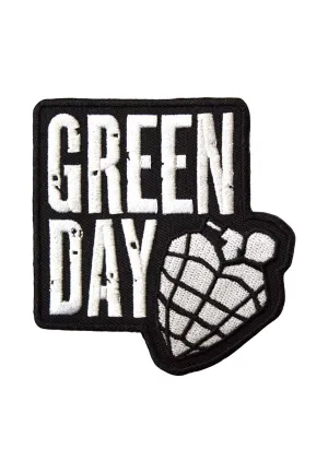 Green Day - Stacked Logo & Grenade - Patch