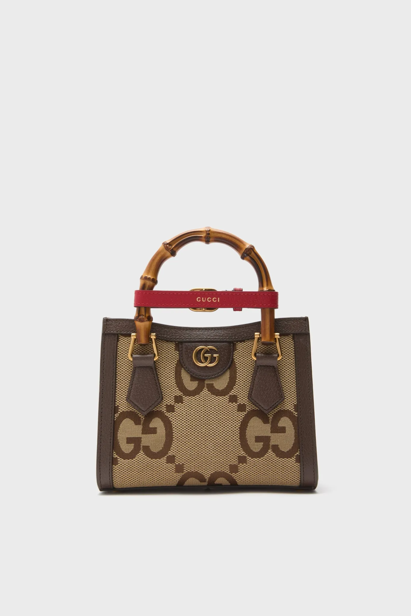 Gucci Beige Brown Canvas Shoulder Bag
