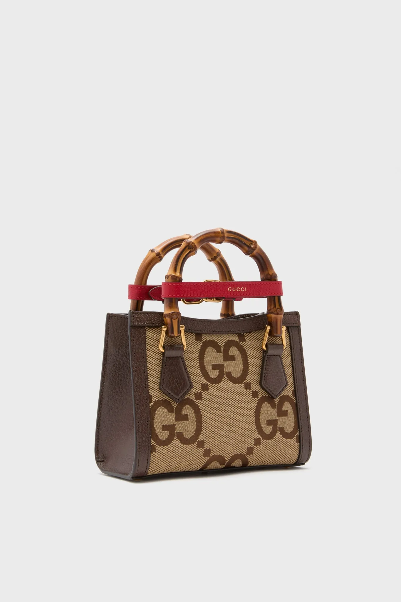 Gucci Beige Brown Canvas Shoulder Bag