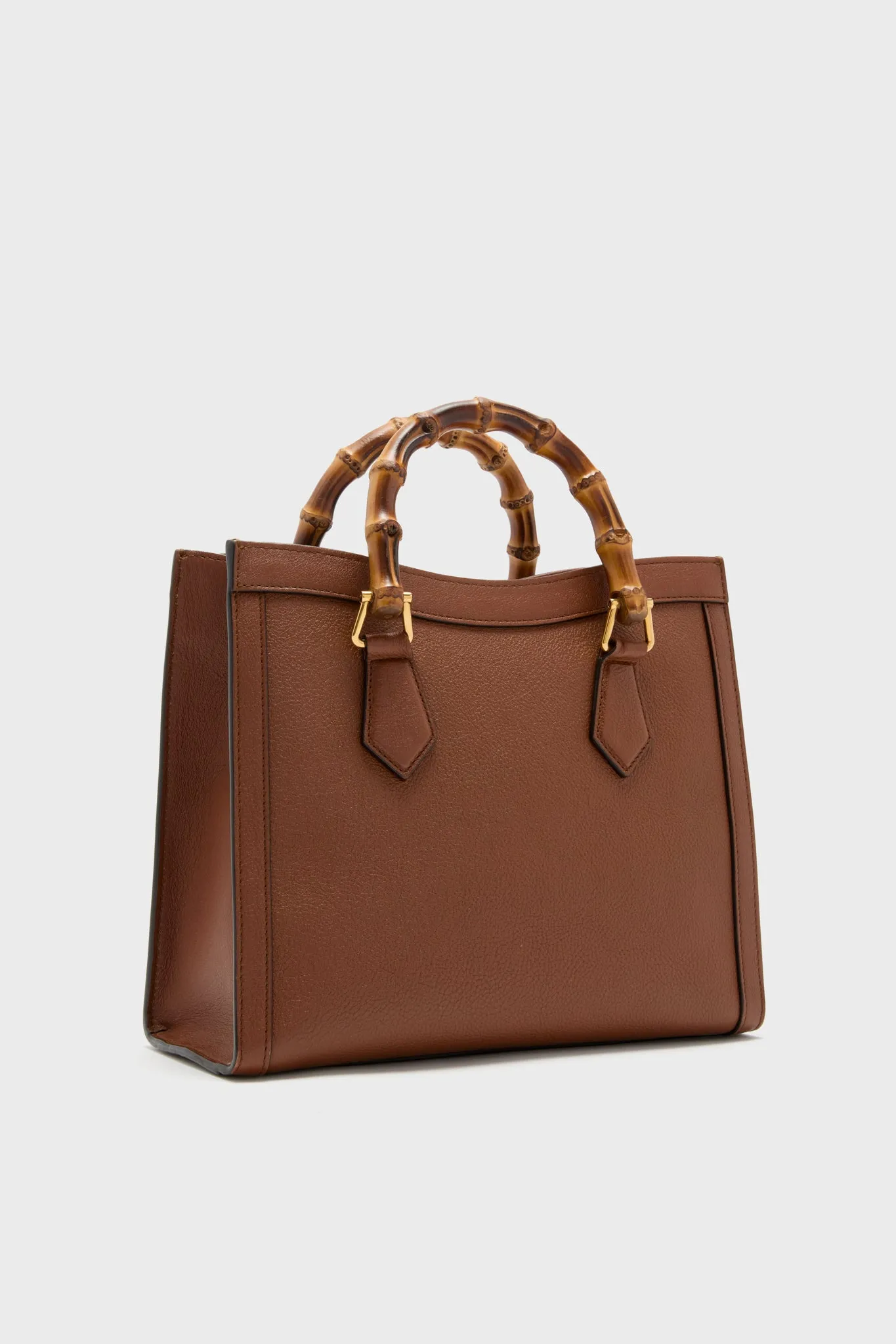 Gucci Brown Diana Bamboo Handle Tote