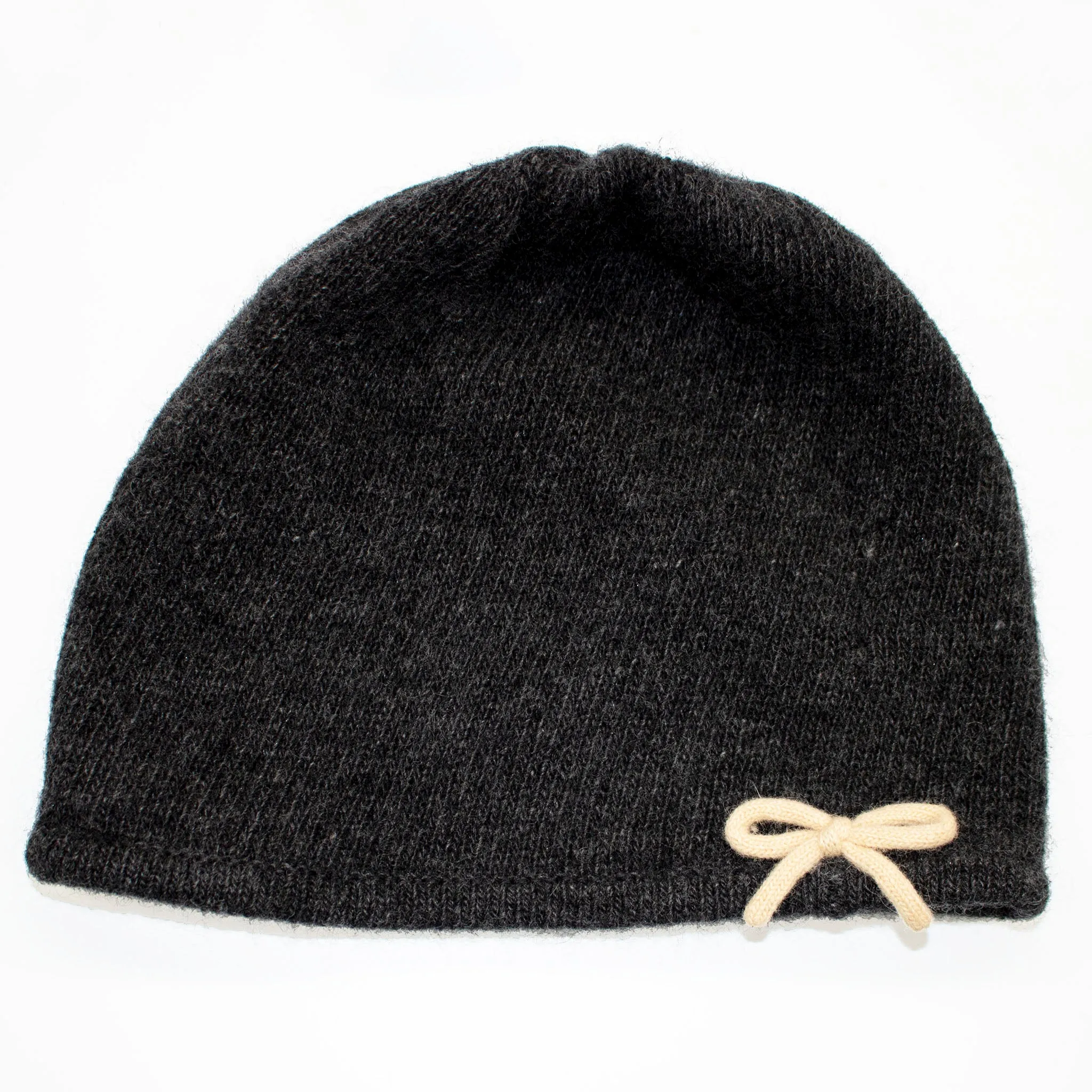 Hat With Contrast Color Bow