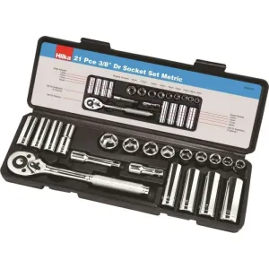 Hilka 21-Piece 3/8" Metric Drive Socket Set