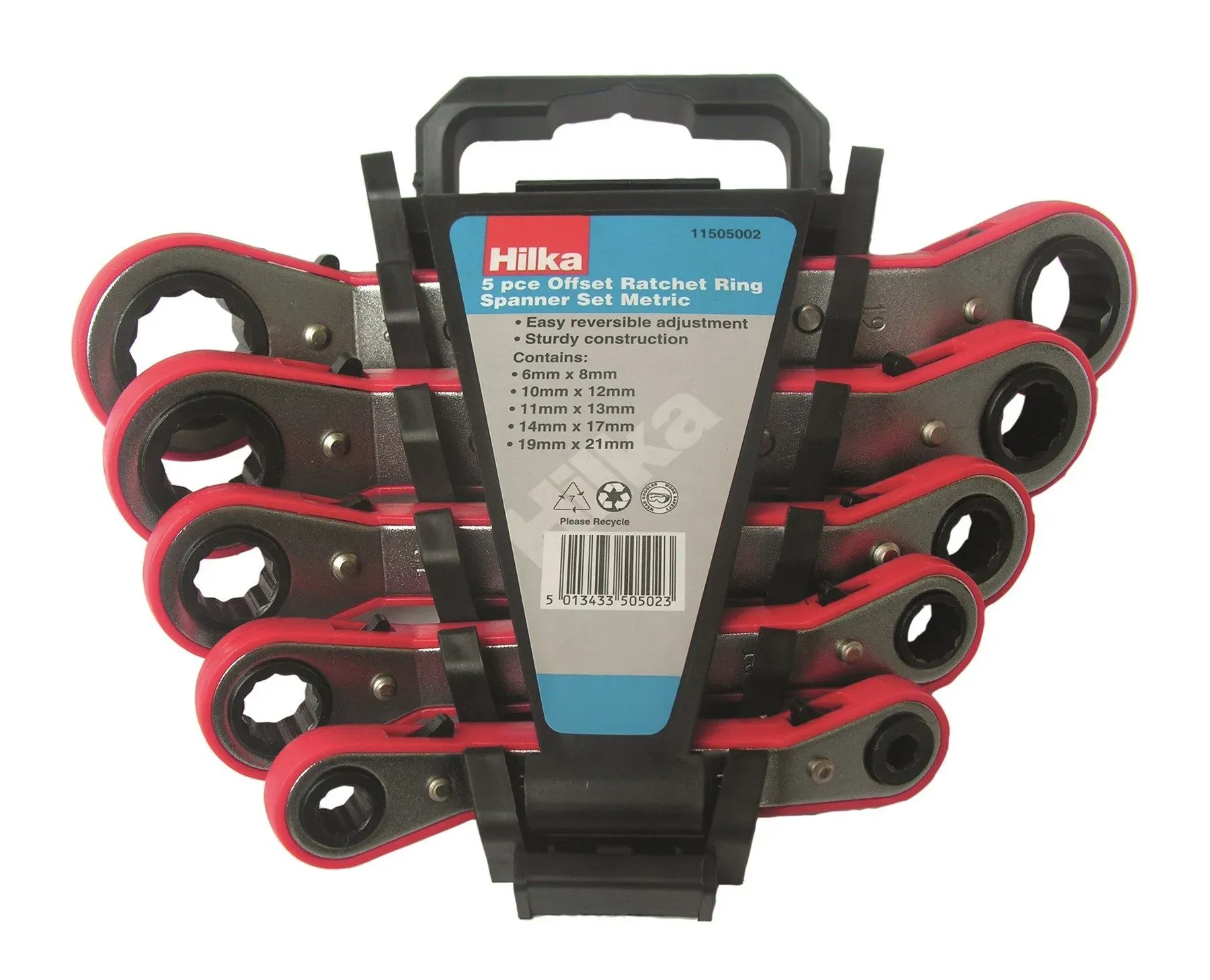 Hilka 5 Piece Metric Ratchet Ring Spanner Set