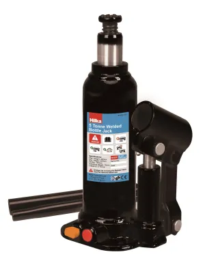 Hilka 5 Tonne 207-402mm Welded Bottle Jack in Case