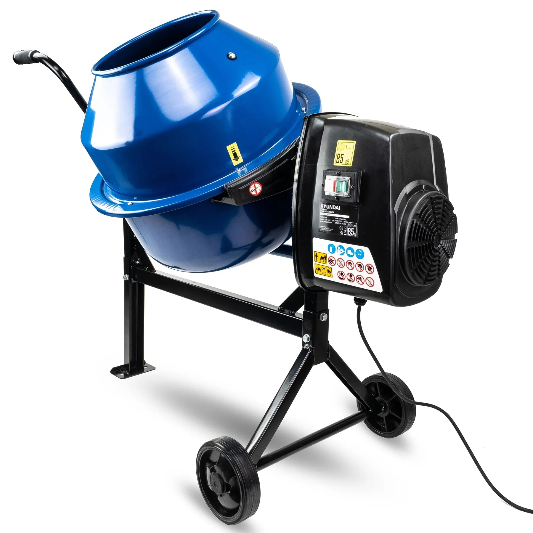 Hyundai HYCM63E Electric Cement/Concrete Mixer 63L