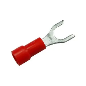 Insulated Spade Crimp Connector 22-18 AWG #8 Hole, Pkg/25 (1724-14)