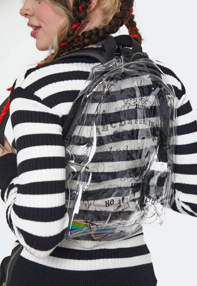 Jawbreaker - Gothic Skull Clear Mini Black - Backpack