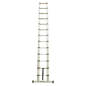 Jefferson 3.8m Safe Close Telescopic Ladder With Stabilising Base Bar