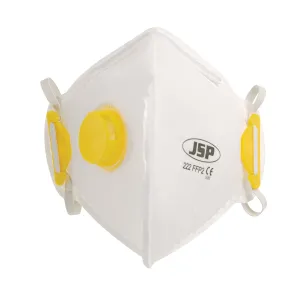 JSP Safety Disposable Fold Flat Mask FFP2V (222)