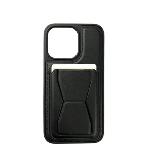 Lishen Leather Case with Card Pocket for iP11 Pro Max, Black