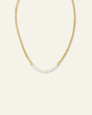 Margot Pearl Beaded Chain Necklace