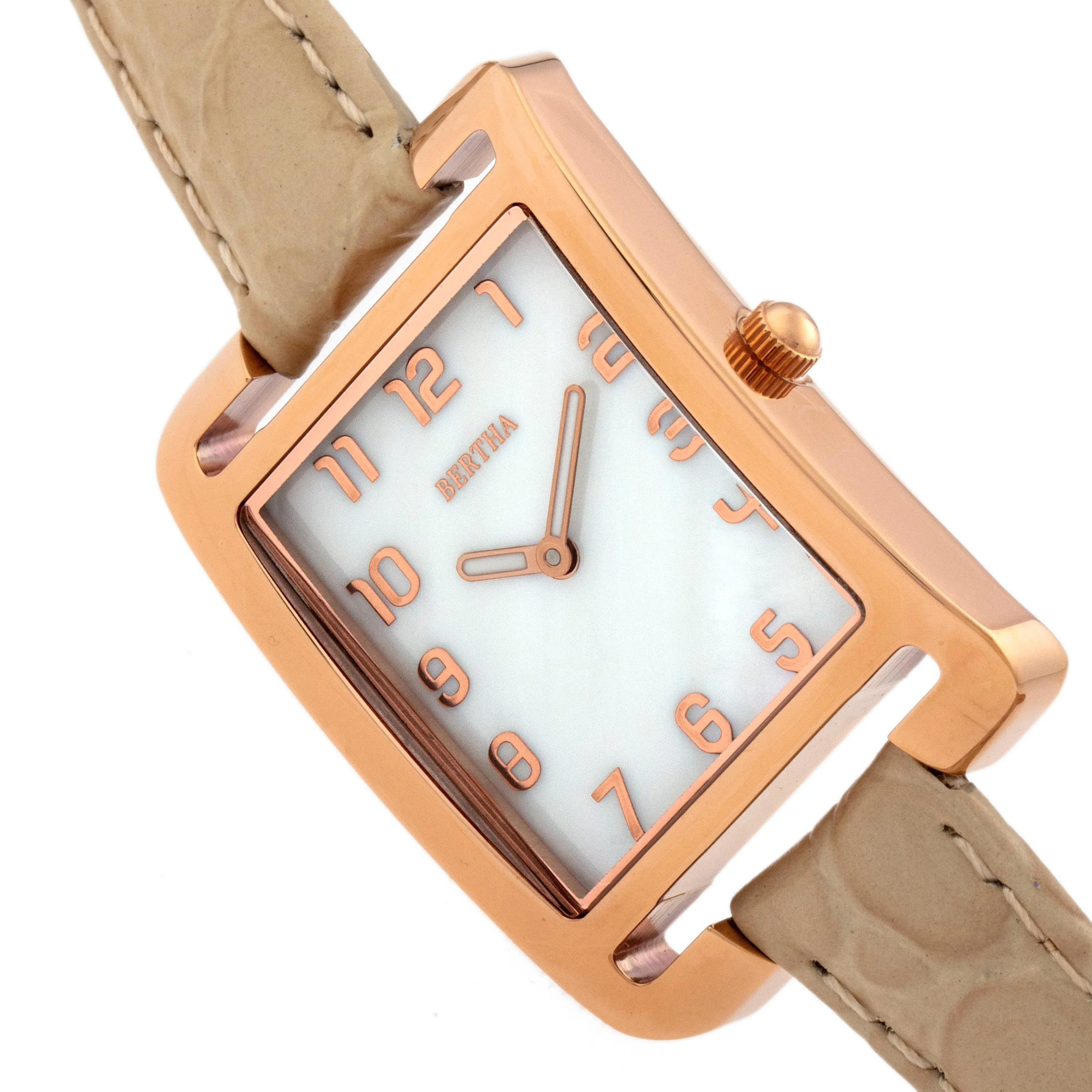 Marisol Swiss MOP Leather-Band Watch
