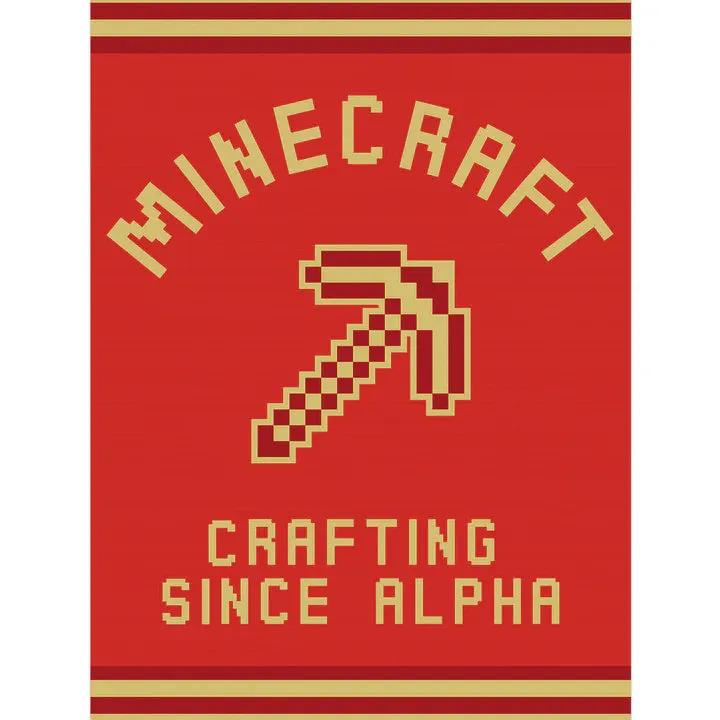 Minecraft (Crafting Since Alpha) 60X80 Canvas