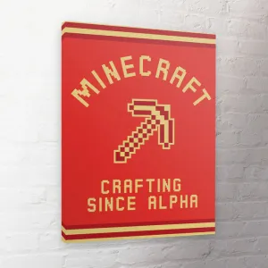 Minecraft (Crafting Since Alpha) 60X80 Canvas