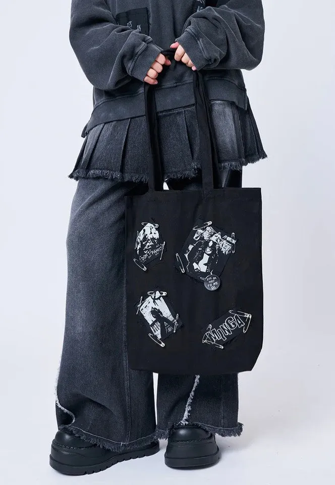 Minga London - Gothic Romance Black - Tote Bag