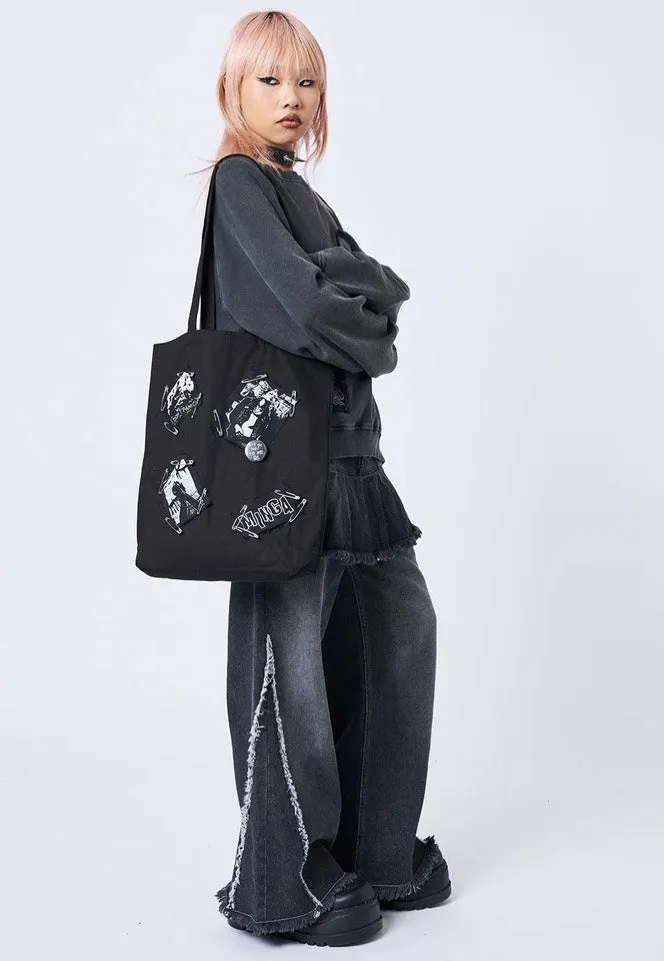 Minga London - Gothic Romance Black - Tote Bag