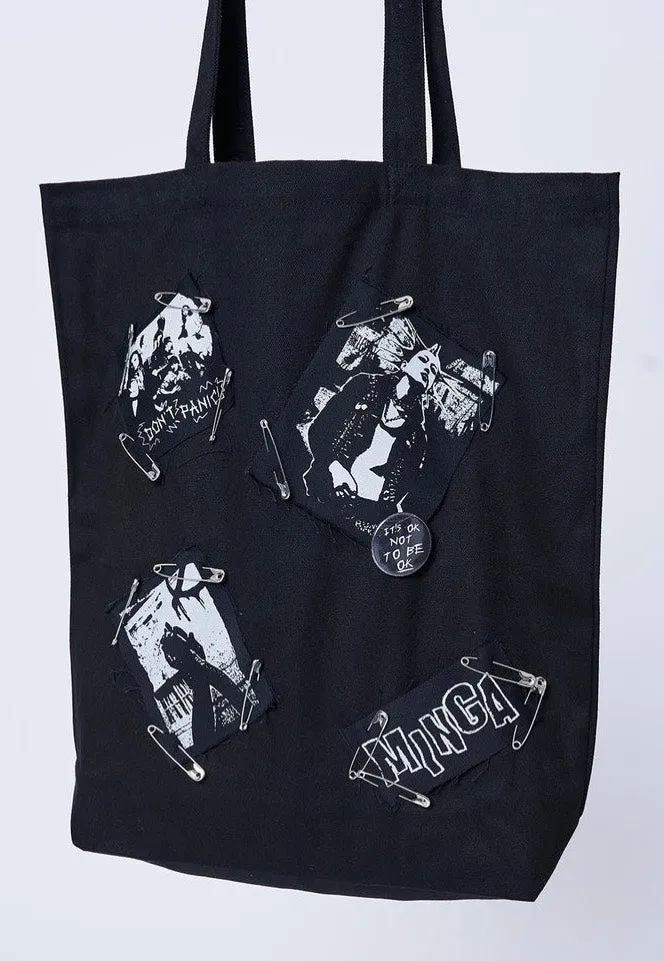 Minga London - Gothic Romance Black - Tote Bag