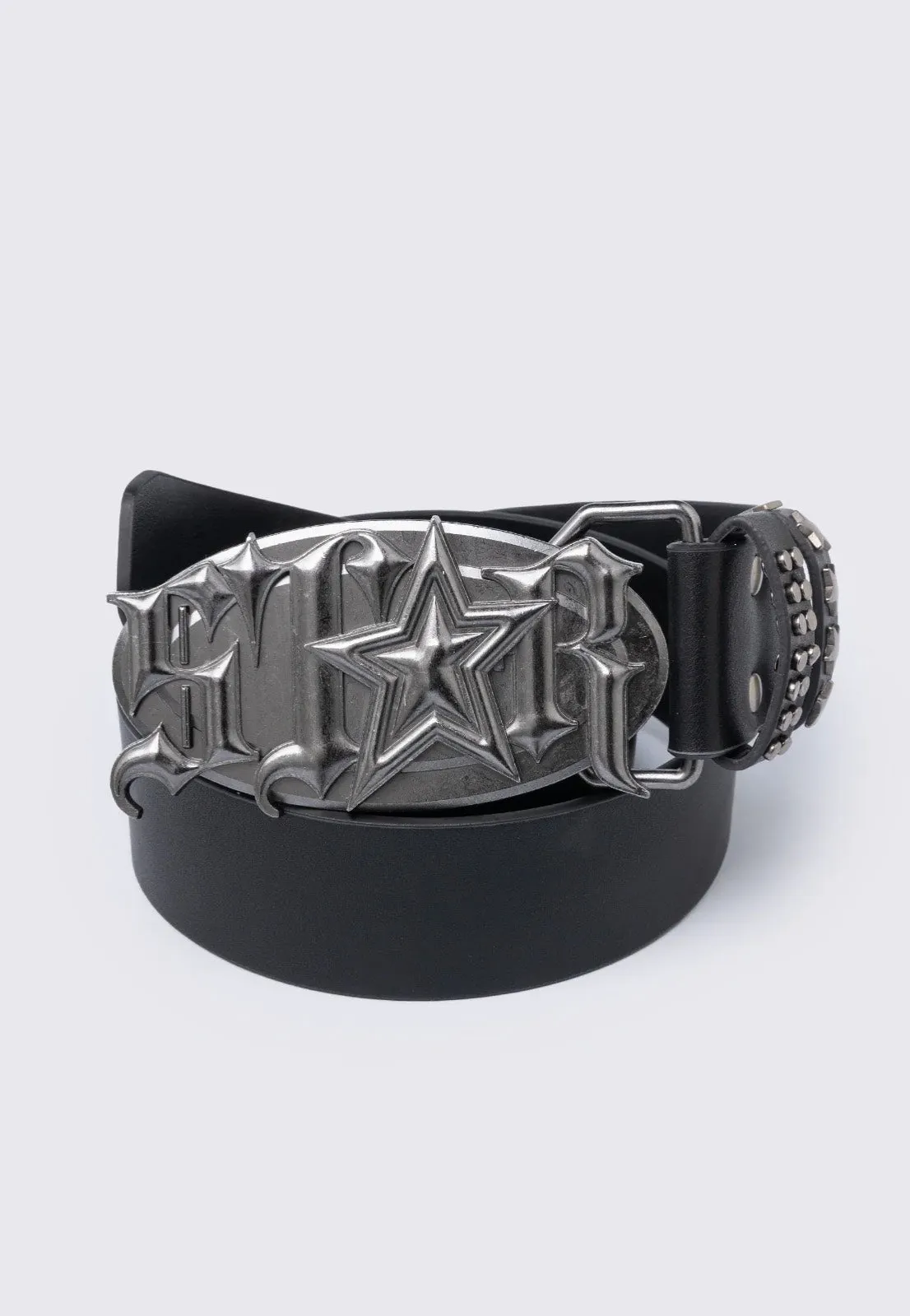 Minga London - Superstar Buckle Belt Black - Belt