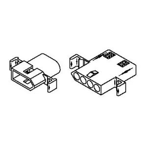 Molex 0.062" (1.57mm) Multipin Connector Kit - 4 Contacts, 2 Sets (1625-4PRT)