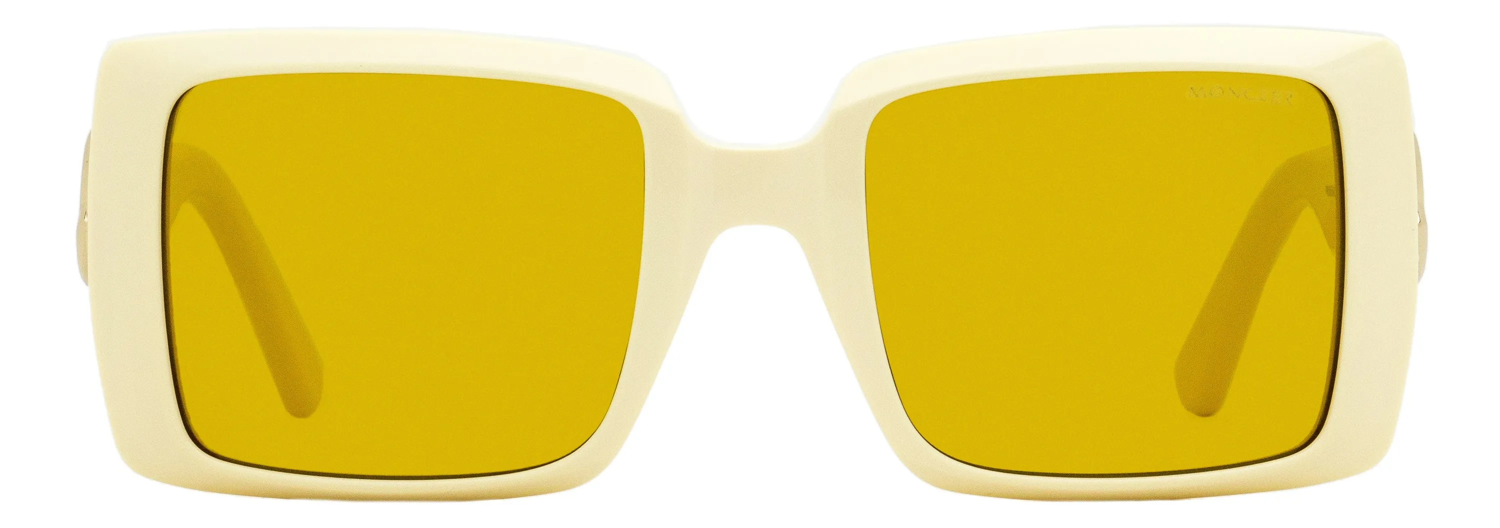 Moncler Women's Promenade Sunglasses ML0244 25E Ivory/Gold 53mm