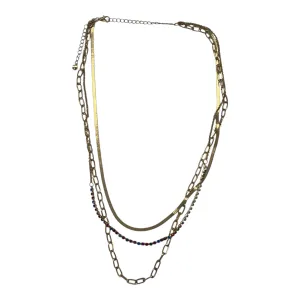 Necklace Layered By Clothes Mentor In Gold