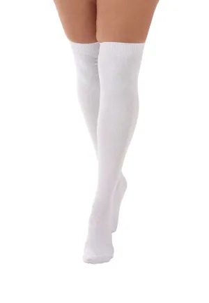 Pamela Mann - Over The Knee White - Socks