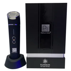 Platinum Silver Red  LED Light Therapy Facial Device
