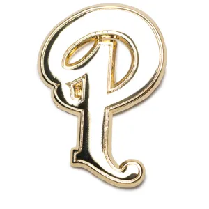 Politics P Logo Pin - Gold