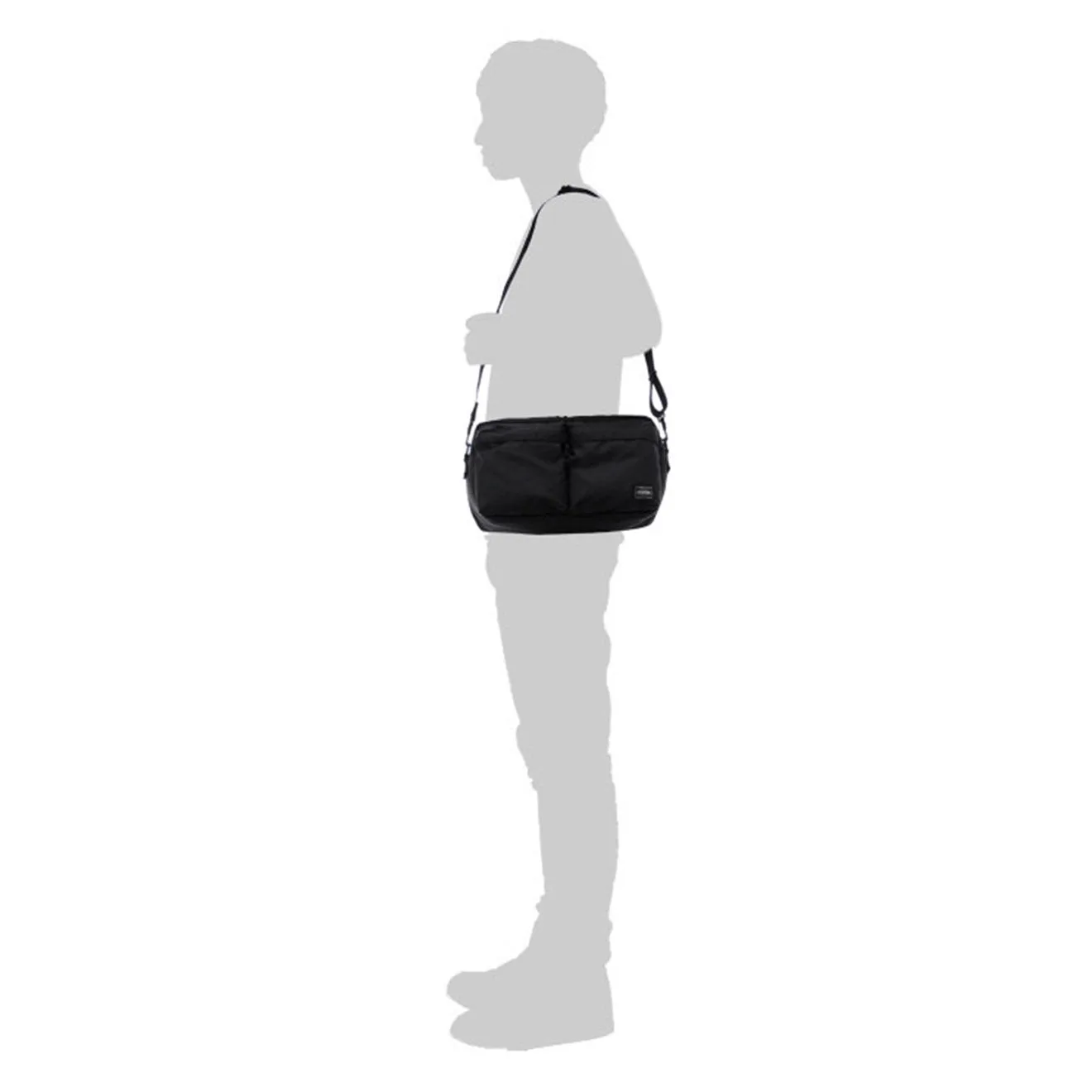 Porter-Yoshida and Co Force 2-Way Waist Bag Black