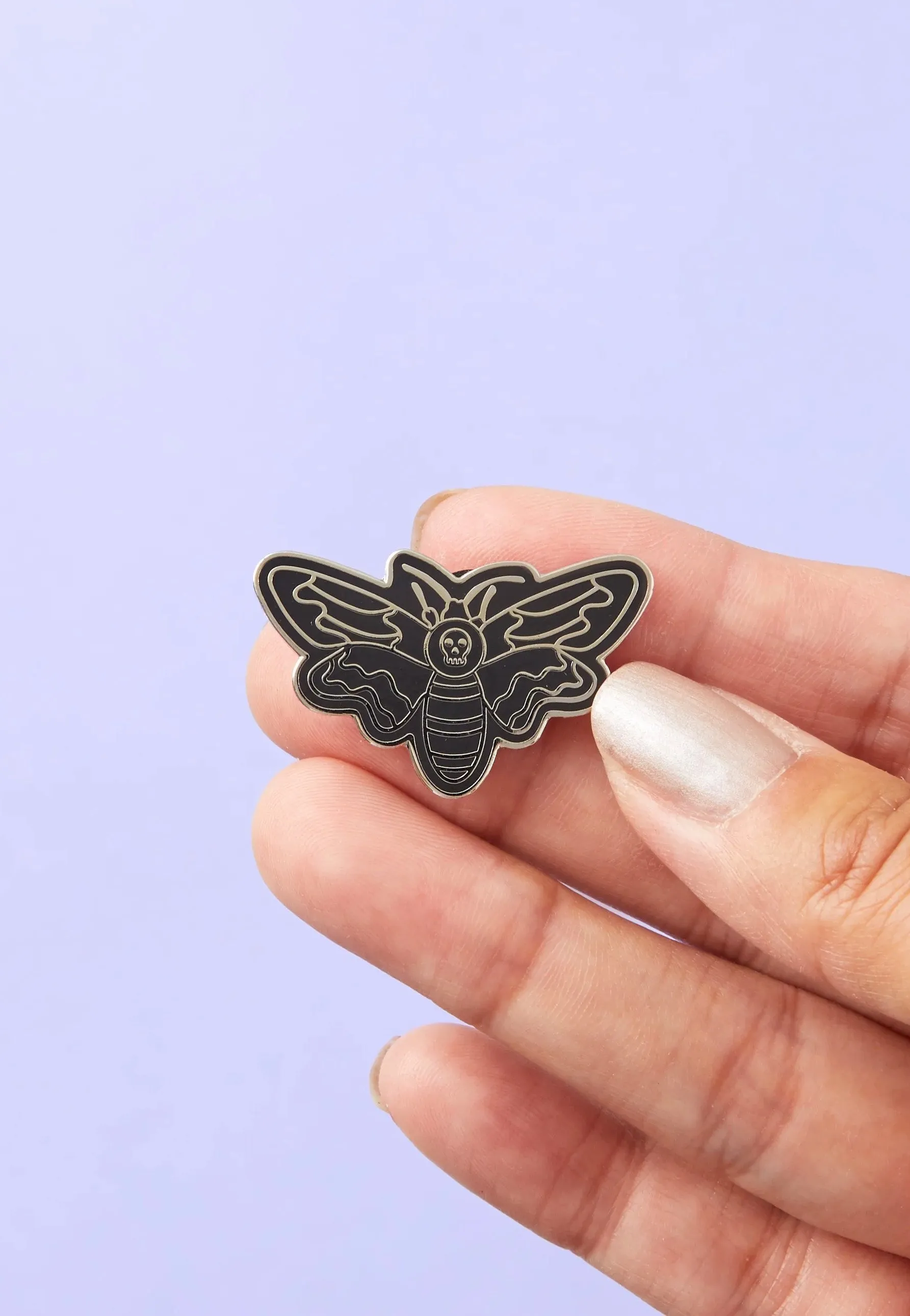 Punky Pins - Death Head Moth Enamel - Pin